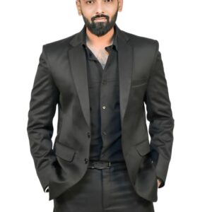 Regular 2 Piece Suit | Solid Formal Coat&Pant | Designe by AF ! for Party,Office,Govt Jobs…